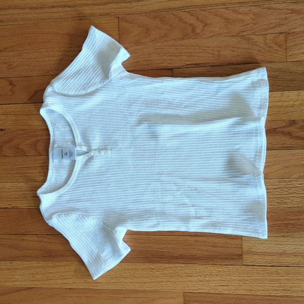 Nordstrom white shirt sleeved shirt